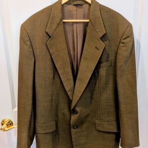 Vintage Givenchy Monsieur Men's Brown Wool Blazer Sport Coat Medium